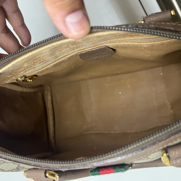 GUCCI GG Sherry Line Supreme Canvas Boston Bag - Picture 15 of 16